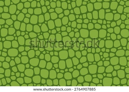 Seamless pattern dinosaur skin, snake, crocodile, dragon. Repeating background alligator, reptile, iguana, python. Repeated texture snakeskin. Cartoon animal dino prints design. Vector illustration