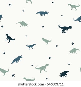 seamless pattern with  dinosaurs