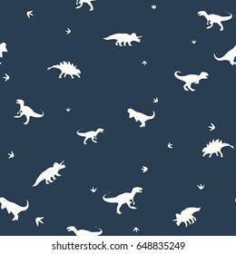 seamless pattern with  dinosaurs
