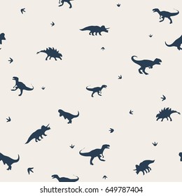 seamless pattern with  dinosaurs