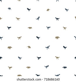 seamless pattern with dinosaurs