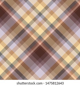 Seamless pattern in discreet brown, beige and burgundy colors for plaid, fabric, textile, clothes, tablecloth and other things. Vector image. 2