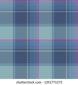 Seamless pattern in discreet dark blue and violet colors for plaid, fabric, textile, clothes, tablecloth and other things. Vector image.
