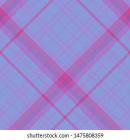 Seamless pattern in discreet dark blue and bright pink colors for plaid, fabric, textile, clothes, tablecloth and other things. Vector image. 2
