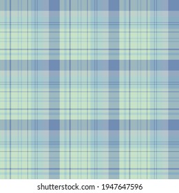 Seamless pattern in discreet light green, gray and blue colors for plaid, fabric, textile, clothes, tablecloth and other things. Vector image. 
