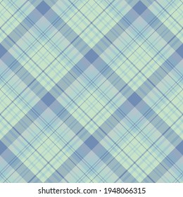Seamless pattern in discreet light green, gray and blue colors for plaid, fabric, textile, clothes, tablecloth and other things. Vector image. 2