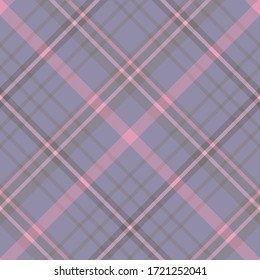 Seamless pattern in discreet violet, gray and pink colors for plaid, fabric, textile, clothes, tablecloth and other things. Vector image. 2
