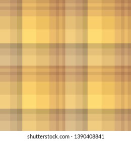 Seamless pattern in discreet yellow and beije colors for plaid, fabric, textile, clothes, tablecloth and other things. Vector image.