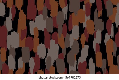 Seamless pattern. Disorderly brush strokes. Random spot. Chaos of colors. Fashion camouflage.