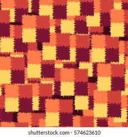Seamless pattern. Disorderly patches. Chaos of colors. Fashion camouflage.