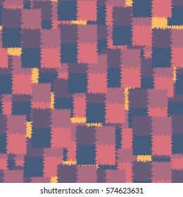 Seamless pattern. Disorderly patches. Chaos of colors. Fashion camouflage.