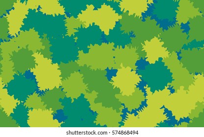 Seamless pattern. Disorderly patches. Chaos of colors. Fashion camouflage.