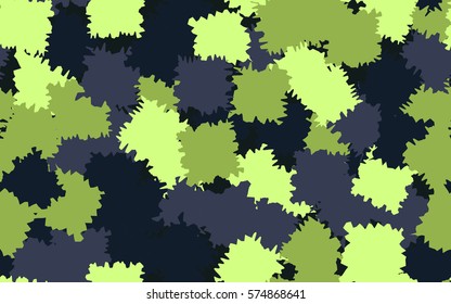 Seamless pattern. Disorderly patches. Chaos of colors. Fashion camouflage.