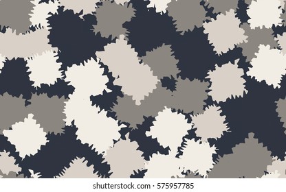 Seamless pattern. Disorderly patches. Chaos of colors. Fashion camouflage.