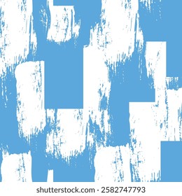 Seamless pattern of distorted abstract brush strokes,