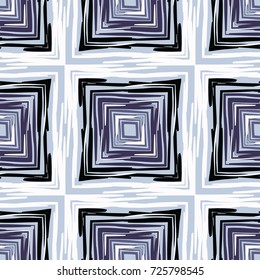 Seamless pattern. Distorted rectangles forming a checkered pattern.