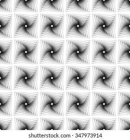 Seamless pattern with distorted squares.