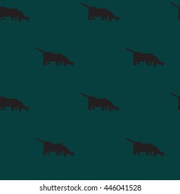 Seamless pattern with a dog