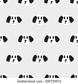 seamless pattern, dog art  background design for fabric and decor