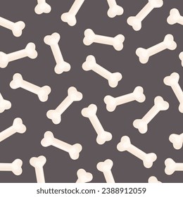 Seamless pattern with dog bones