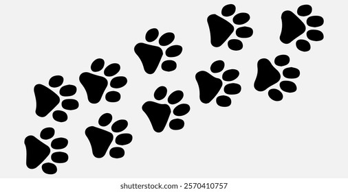 "Seamless Pattern of Dog and Cat Paw Prints with Checkmark Symbol for Animal Rescue or Pet Approval Themes"