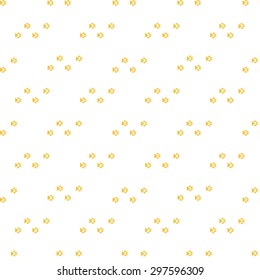 Seamless pattern with dog tracks. Vector illustration.