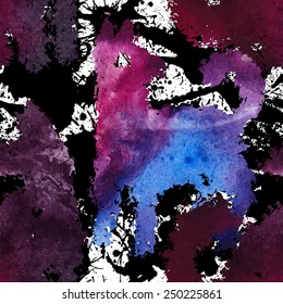Seamless pattern with dogs. Beautiful stain and texture of a paper. Unusual pattern for your design, for web, packaging and textile.