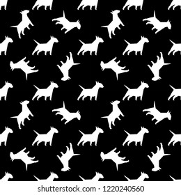 Seamless pattern with dogs. Endless texture can be used for wallpaper, pattern fills, web page background, surface textures.
