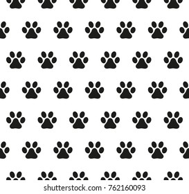 seamless pattern in the dog's paws