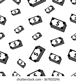 seamless pattern with dollar bill