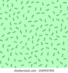 Seamless pattern with dollar sign. Dollar seamless pattern. Vector Illustration