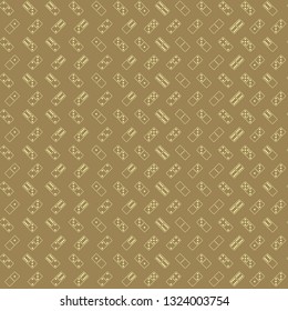 Seamless pattern with Dominoes for your design