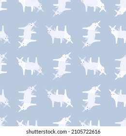 Patrón sin foco de burro. Animales domésticos de fondo colorido. Ilustración vectorial para impresiones textiles, tela, carteles, fondo y papel pintado.