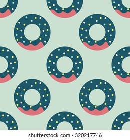 seamless pattern with donuts ,vector