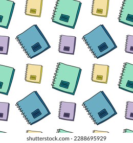 Seamless pattern Doodle book , notebook , diary