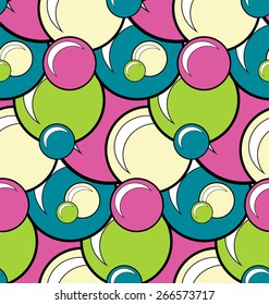 seamless pattern doodle bubbles for your creativity
