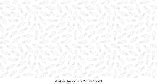 Padrão contínuo de cenouras de doodle. Padrão sem emenda de cenoura bonito no estilo doodle. padrão sem emenda de doodle ícone de cenoura desenhado à mão. fundo de padrão de cenoura.