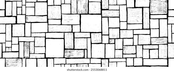 Patrón inconsútil de Doodle Fondo de arte Abstractas pintado a mano minimalista creativo con pincelada de pincelada de arte abstracto Elementos de diseño o fondo para decoración de paredes, postal, póster o folleto