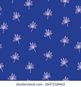 Patrón sin fisuras con doodle de flores. Patrón sin costuras para Diseño gráfico, tela o papel.