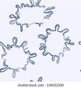 seamless pattern. doodle splash frame