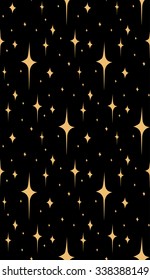Seamless pattern with doodle stars for your creativity