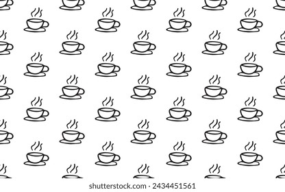 seamless pattern. doodle pattern. a pattern for textiles. textile. package. package. print. background. colored background. beautiful pattern style. coffee. a cup of coffee.