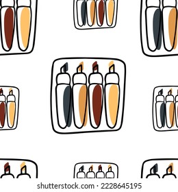 Seamless pattern  Doodle Textmarker, marker, stationery, office