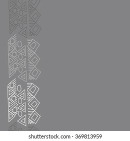 Seamless pattern, doodles,ellipses, bagels,quadrangles, triangles, vertical, copy space. Hand drawn.