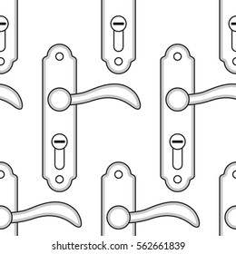 Seamless pattern of the door handles
