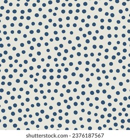 Seamless pattern with dot. Christmas backgrounds with snow. Vector Hand drawn background for design and card, covers, package, wrapping paper. 