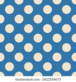seamless pattern with dot on blue background design for Textiles, printed materials, fabric, backgrounds, wallpaper