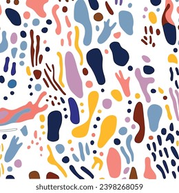 seamless pattern with dots background print design	