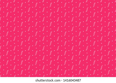 Seamless pattern with dots and branches. Abstract background. Print for polygraphy, posters, shirts and textiles. Doodle for design