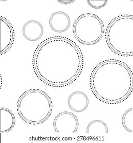 seamless pattern with dots and circles